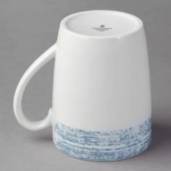 Schonwald 9015630-63072 Shabby Chic 10 Oz. Structure Blue Porcelain Mug With Handle - 6/Case -Rak Porcelain shop 1746671