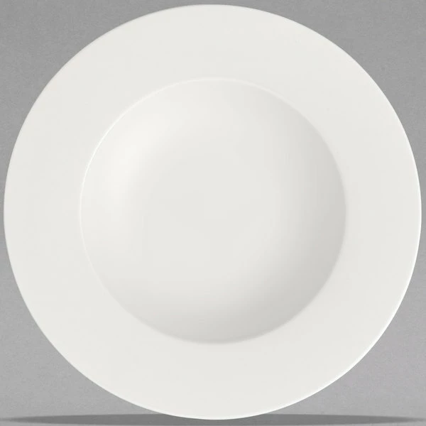 Villeroy & Boch 16-3272-2700 Stella Hotel 9 1/2" White Bone Porcelain Deep Plate - 6/Case 2 Villeroy & Boch 16-3272-2700 Stella Hotel 9 1/2" White Bone Porcelain Deep Plate - 6/Case - Image 2