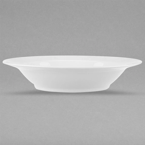 Villeroy & Boch 16-3272-2700 Stella Hotel 9 1/2" White Bone Porcelain Deep Plate - 6/Case 3 Villeroy & Boch 16-3272-2700 Stella Hotel 9 1/2" White Bone Porcelain Deep Plate - 6/Case - Image 3