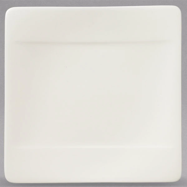 Villeroy & Boch 10-4510-2660 Modern Grace 6 1/4" X 6 1/4" White Bone Porcelain Square Bread And Butter Plate - 6/Case 2 Villeroy & Boch 10-4510-2660 Modern Grace 6 1/4" X 6 1/4" White Bone Porcelain Square Bread And Butter Plate - 6/Case - Image 2