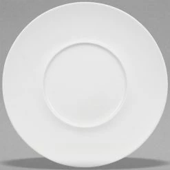Villeroy & Boch 16-3272-2795 Stella Hotel 11 1/4" White Bone Porcelain Flat Plate With 5 1/2" Well - 6/Pack