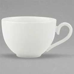Villeroy & Boch 16-3272-1300 Stella Hotel 7 Oz. White Bone Porcelain Cup - 6/Case