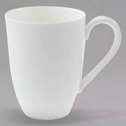Villeroy & Boch 16-3272-9651 Stella Hotel 12 Oz. White Bone Porcelain Mug - 6/Case