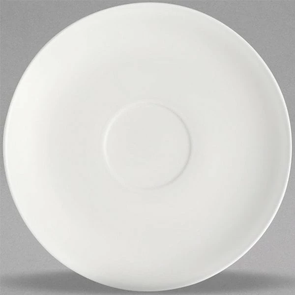 Villeroy & Boch 16-3272-1310 Stella Hotel 6" White Bone Porcelain Saucer - 6/Case 1 Villeroy & Boch 16-3272-1310 Stella Hotel 6" White Bone Porcelain Saucer - 6/Case