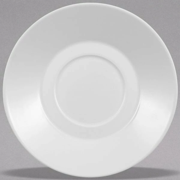 Villeroy & Boch 16-3272-1460 Stella Hotel 4 3/4" White Bone Porcelain Saucer - 6/Case 1 Villeroy & Boch 16-3272-1460 Stella Hotel 4 3/4" White Bone Porcelain Saucer - 6/Case