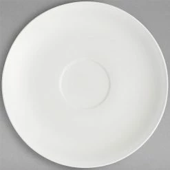 Villeroy & Boch 16-3272-2520 Stella Hotel 6 3/4" White Bone Porcelain Saucer - 6/Case