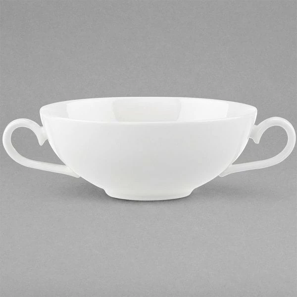 Villeroy & Boch 16-3272-2510 Stella Hotel 13.5 Oz. White Bone Porcelain Bouillon Cup - 6/Case 1 Villeroy & Boch 16-3272-2510 Stella Hotel 13.5 Oz. White Bone Porcelain Bouillon Cup - 6/Case
