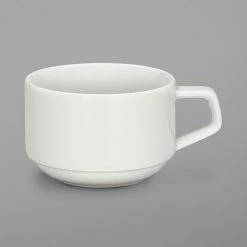 Schonwald 9405225 Connect 8.25 Oz. Continental White Porcelain Cup - 12/Case