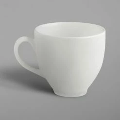 RAK Porcelain CLCU20 Classic Gourmet 6.8 Oz. Ivory Porcelain Cup - 12/Case