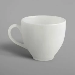RAK Porcelain CLCU23 Classic Gourmet 7.8 Oz. Ivory Porcelain Cup - 12/Case