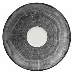 RAK Porcelain WDCLSA15BG Woodart 5 7/8" Beech Grey Porcelain Coffee Cup Saucer - 12/Case