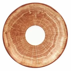 RAK Porcelain WDCLSA15TB Woodart 5 7/8" Timber Brown Porcelain Coffee Cup Saucer - 12/Case