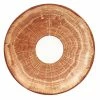 RAK Porcelain WDCLSA13TB Woodart 5 1/8" Timber Brown Porcelain Espresso Cup Saucer - 12/Case