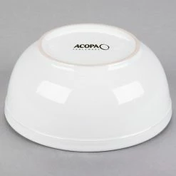 Acopa 13 Oz. Bright White Rolled Edge Stoneware Nappie Bowl - 36/Case -Rak Porcelain shop 1782565