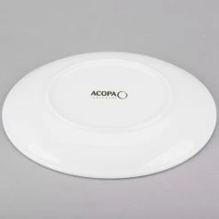 Acopa 11 1/4" Round Bright White Coupe Stoneware Plate - 12/Case -Rak Porcelain shop 1782994