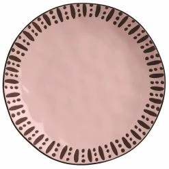 World Tableware DULCET-1P Dulcet 10 5/8" Pink Stoneware Dinner Plate - 12/Case
