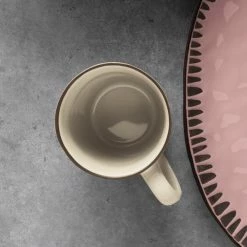 World Tableware DULCET-6C Dulcet 13 Oz. Cream Stoneware Mug - 12/Case