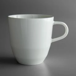 Schonwald 9125175 Allure 8.5 Oz. Bone White Porcelain Tall Cup - 6/Case
