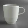 Schonwald 9125582 Allure 10.75 Oz. Bone White Porcelain Coffee Mug - 6/Case