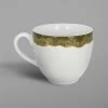 RAK Porcelain WDCLCU23MG Woodart 7.8 Oz. Moss Green Porcelain Cup - 12/Case