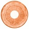RAK Porcelain WDCLSA17CO Woodart 6 3/4" Cedar Orange Porcelain Coffee Cup Saucer - 12/Case