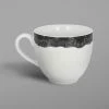 RAK Porcelain WDCLCU20BG Woodart 6.75 Oz. Beech Grey Porcelain Coffee Cup - 12/Case