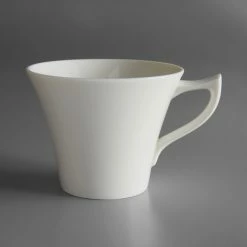 Oneida Lancaster Garden By 1880 Hospitality L6700000520 6 Oz. White Porcelain Tea Cup - 48/Case