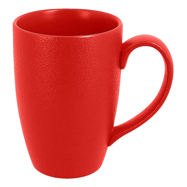 RAK Porcelain NFBAFM30BR Neo Fusion 10.2 Oz. Ember Red Porcelain Mug - 6/Case 1 RAK Porcelain NFBAFM30BR Neo Fusion 10.2 Oz. Ember Red Porcelain Mug - 6/Case