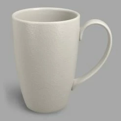 RAK Porcelain NFBAFM30WH Neo Fusion 10.2 Oz. Sand White Porcelain Mug - 6/Case