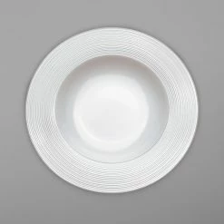 Villeroy & Boch 16-4008-2790 Stella Vogue 11 1/4" White Bone Deep Porcelain Plate - 6/Case