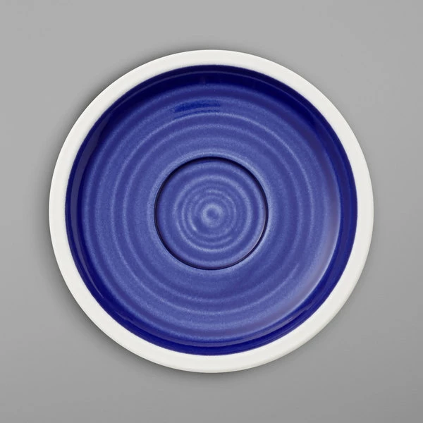 Villeroy & Boch 16-4067-1460 Artesano Ocean 5" Atlantic Blue Porcelain Saucer - 6/Case 1 Villeroy & Boch 16-4067-1460 Artesano Ocean 5" Atlantic Blue Porcelain Saucer - 6/Case