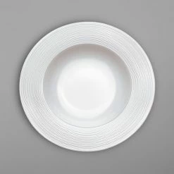 Villeroy & Boch 16-4008-2700 Stella Vogue 9 1/2" White Bone Deep Porcelain Plate - 6/Case