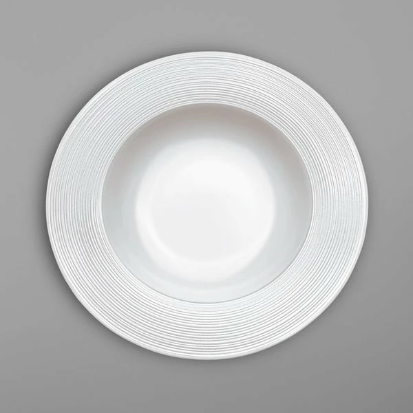 Villeroy & Boch 16-4008-2700 Stella Vogue 9 1/2" White Bone Deep Porcelain Plate - 6/Case 1 Villeroy & Boch 16-4008-2700 Stella Vogue 9 1/2" White Bone Deep Porcelain Plate - 6/Case