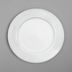 Villeroy & Boch 16-4008-2680 Stella Vogue 12" White Bone Porcelain Plate - 3/Case