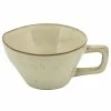 10 Strawberry Street FRZ-9C-BG Firenza 5 Oz. Beige Porcelain Cup With Handle - 24/Case