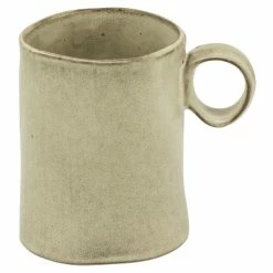10 Strawberry Street FRZ-MUG-BG Firenza 13.7 Oz. Beige Porcelain Mug With Handle - 24/Case