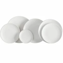 Acopa 7 1/4" Matte White Stoneware Coupe Plate - 36/Case -Rak Porcelain shop 1865982