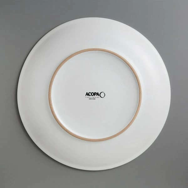 Acopa 12 1/4" Matte White Stoneware Coupe Plate - 12/Case 3 Acopa 12 1/4" Matte White Stoneware Coupe Plate - 12/Case - Image 3