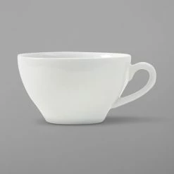 Tuxton ALF-080B Alaska 8 Oz. Bright White China Euro Cup - 36/Case