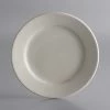 World Tableware PWC-8 Princess White 9" Ultima Cream White Round Rolled Edge Stoneware Plate - 24/Case