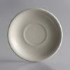 World Tableware PWC-2 Princess White 6" Ultima Cream White Round Rolled Edge Stoneware Saucer - 36/Case