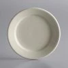 World Tableware PWC-31 Princess White 6 1/4" Ultima Cream White Round Rolled Edge Stoneware Plate - 36/Case