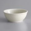World Tableware PWC-18 Princess White 16 Oz. Ultima Cream White Round Rolled Edge Stoneware Oatmeal Bowl - 36/Case