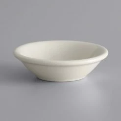 World Tableware PWC-32 Princess White 3 Oz. Ultima Cream White Rolled Edge Stoneware Fruit Bowl - 36/Case