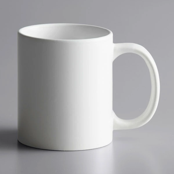 Acopa 12 Oz. Bright White C-Handle Stoneware Mug - 36/Case 2 Acopa 12 Oz. Bright White C-Handle Stoneware Mug - 36/Case - Image 2