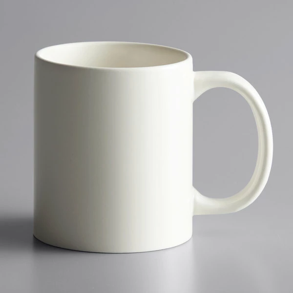 Acopa 12 Oz. Ivory C-Handle Stoneware Mug - 12/Pack 2 Acopa 12 Oz. Ivory C-Handle Stoneware Mug - 12/Pack - Image 2