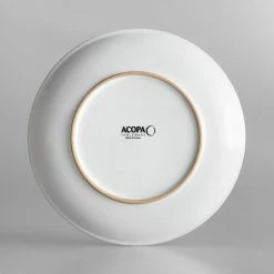 Acopa 9" Round Bright White Coupe Stoneware Plate - 24/Case -Rak Porcelain shop 1897657