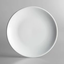 Alternative view of Acopa 7 3/8" Round Bright White Coupe Stoneware Plate - 6/Pack