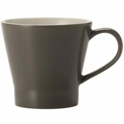 World Tableware ENG-12-O Englewood 10.75 Oz. Matte Olive Porcelain Mug - 36/Case
