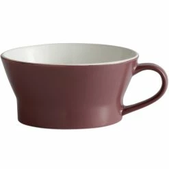 World Tableware ENG-13-M Englewood 12.5 Oz. Matte Mulberry Porcelain Soup Mug - 36/Case